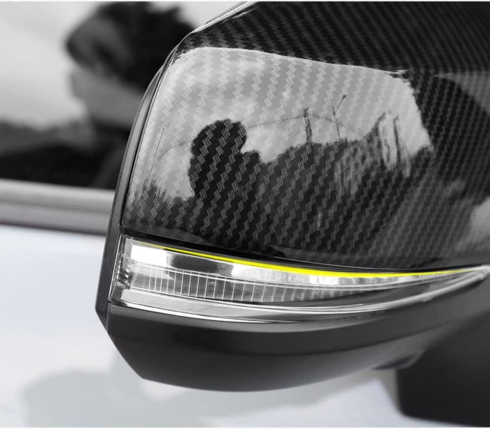 LEXLEY Door Mirror Covers,Horn Style Rearview Side Mirror Cover Cap Compatible with Toyota Highlander 2020 2021 2022 2023 2024 2025 2026-Carbon Fiber