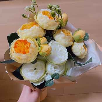 ベーシックギフト 花束 白とオレンジ プレゼント インテリア 花ZIUNKJEK 61qOYpVeh4L._UF350,350_QL50_.jpg