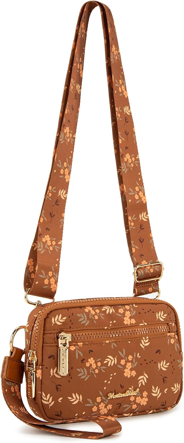 Montana West Wristlet Wallets for Women Nylon RFID Small Crossbody Phone Purse, with Built-in Card Slots for Gift - Image 7