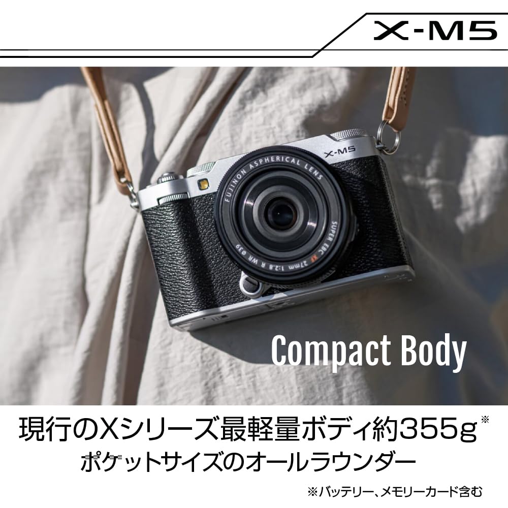Amazon | 富士フイルム(FUJIFILM) ミラーレス一眼カメラ X-M5ボディ  