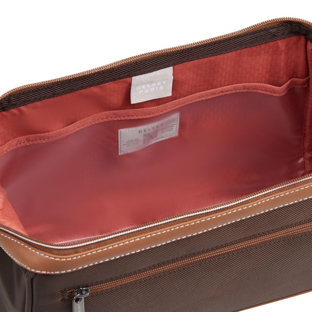 DELSEY PARIS - Chatelet AIR 2.0 - Trousse De Toilette Souple 21 cm x 34 cm x 12 cm - 8 L - XS - Marron