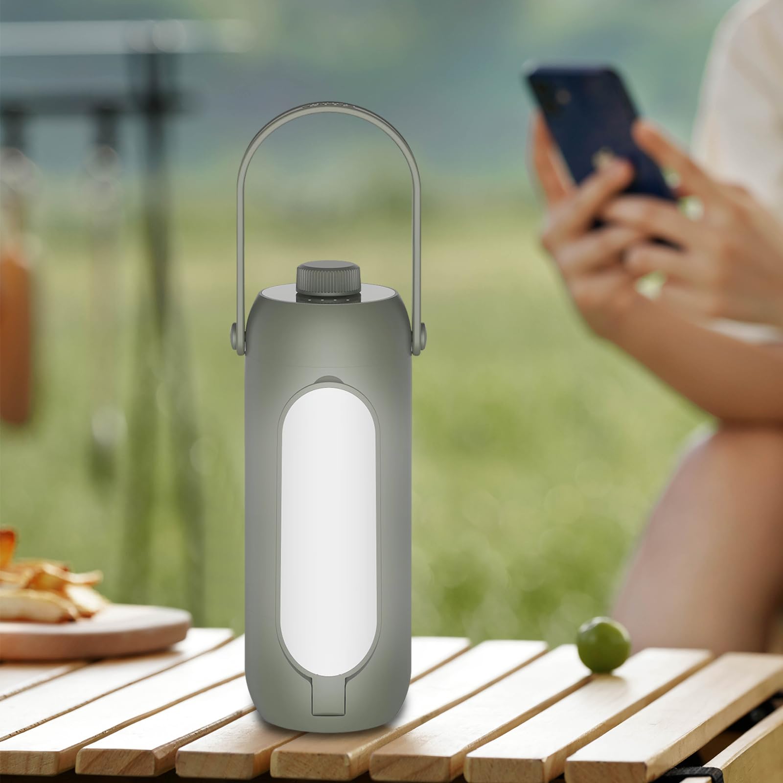Ergocar Lampa kempingowa, 10000 lampa kempingowa o dużej pojemności, przenośna latarka LED, możliwość ponownego ładowania, kabel USB, czas pracy 11-180 godzin, światło zewnętrzne, do dekoracji