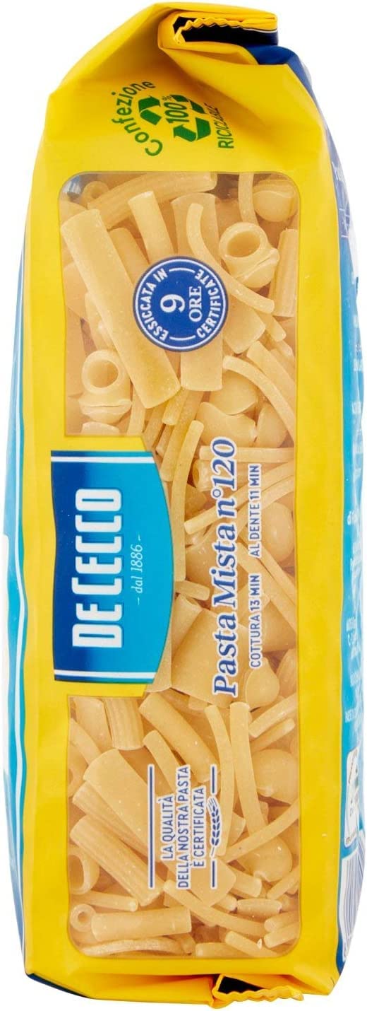 20 pastas de Cecco 100% italiano pasta Mista n° 120 pasta mixta 500 g