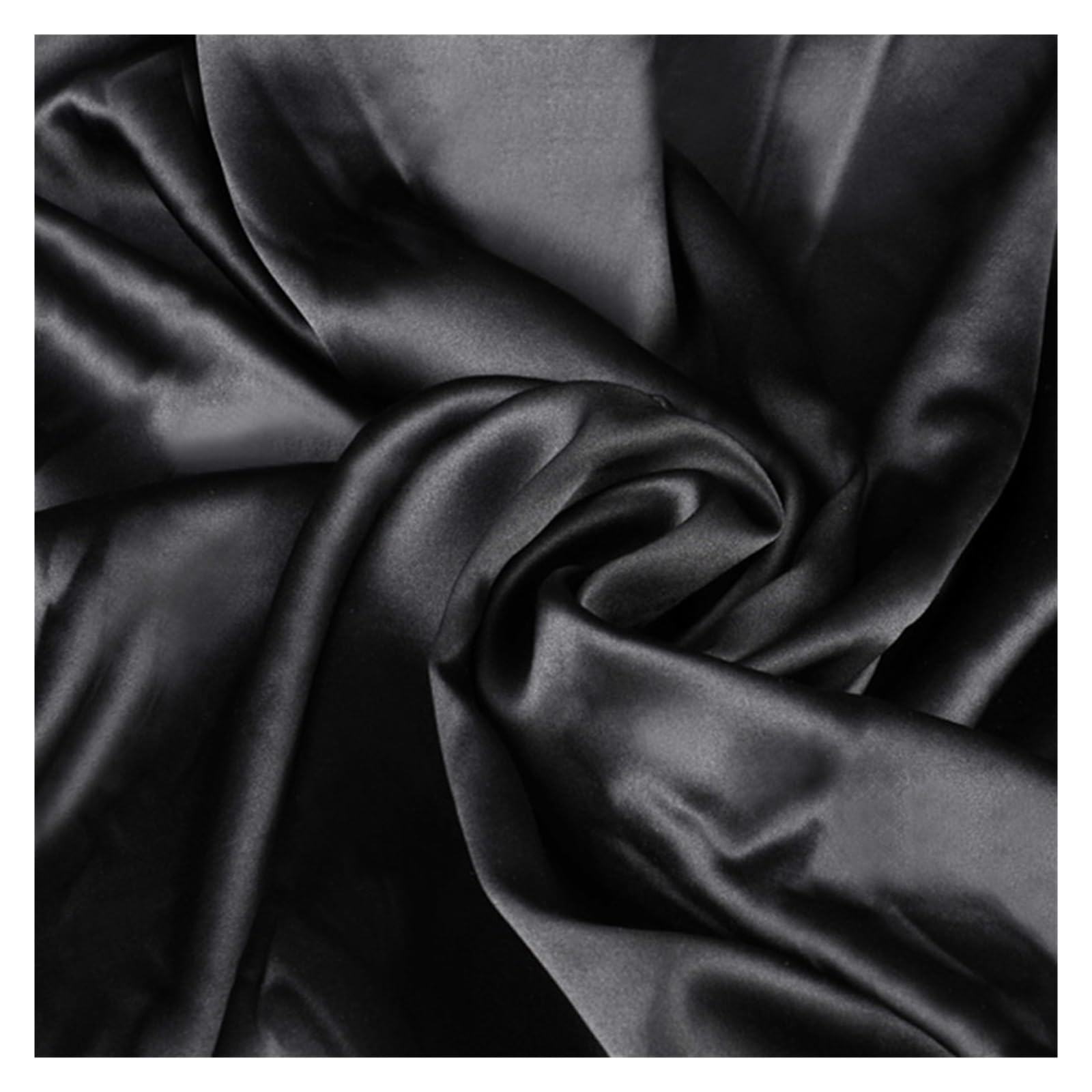 Tela de Satén Tela de seda Seda Morera Color sólido Multicolor Ancho 114cm Liso Teñido Para coser(Coffee,1.5 meter)