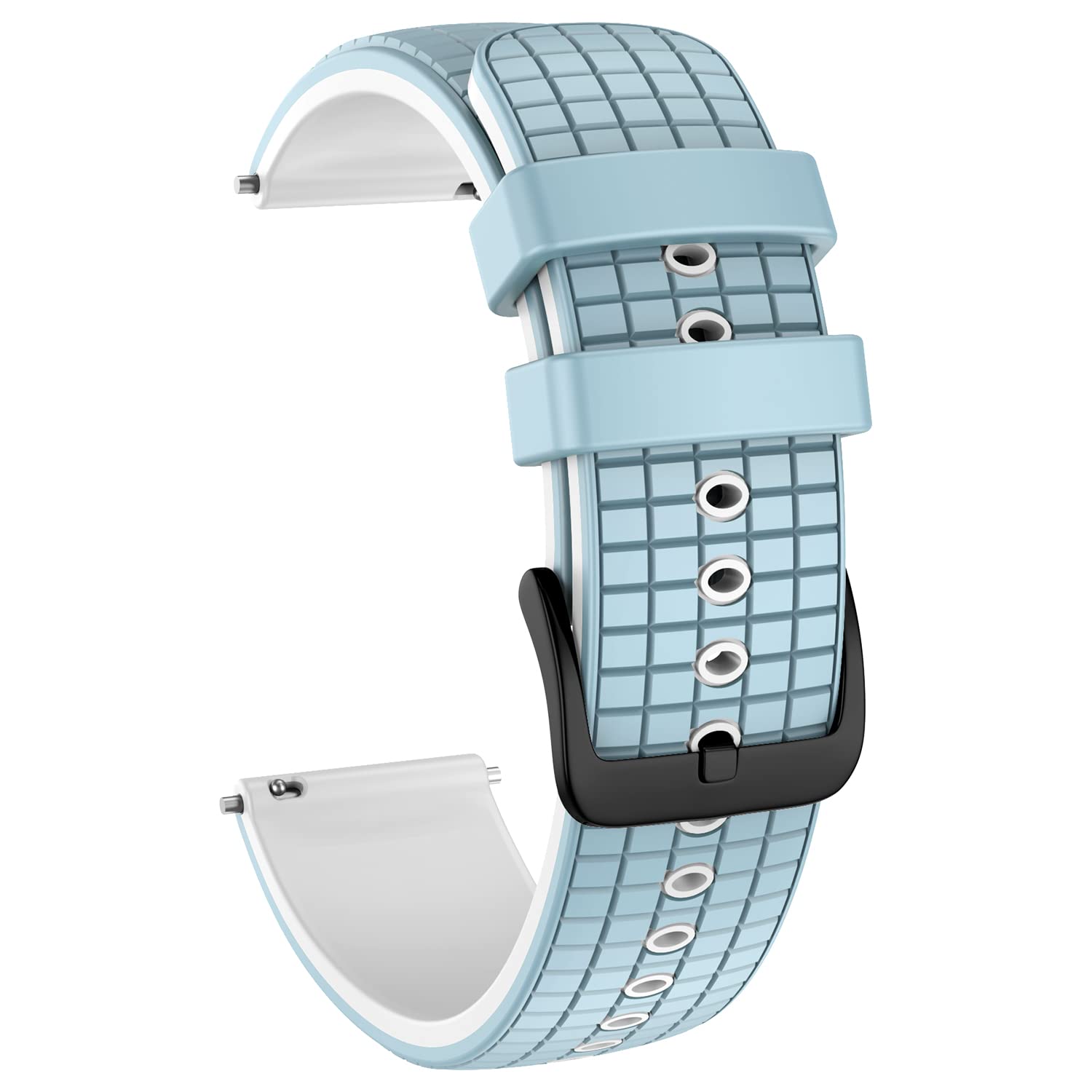 ISABAKE Strap for Garmin Vivoactive 4 / Venu 2 / Forerunner 255, 22mm Silicone Quick Release Band for Samsung Gear S3 Frontier