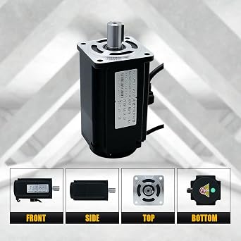 HLTNC Multi-Turn Encoder Servo Motor Kit Absolute Encoder with Battery Memory, No Position Loss, Fast Response, Easy Installation & Stable Performance for CNC Automation (1000W)