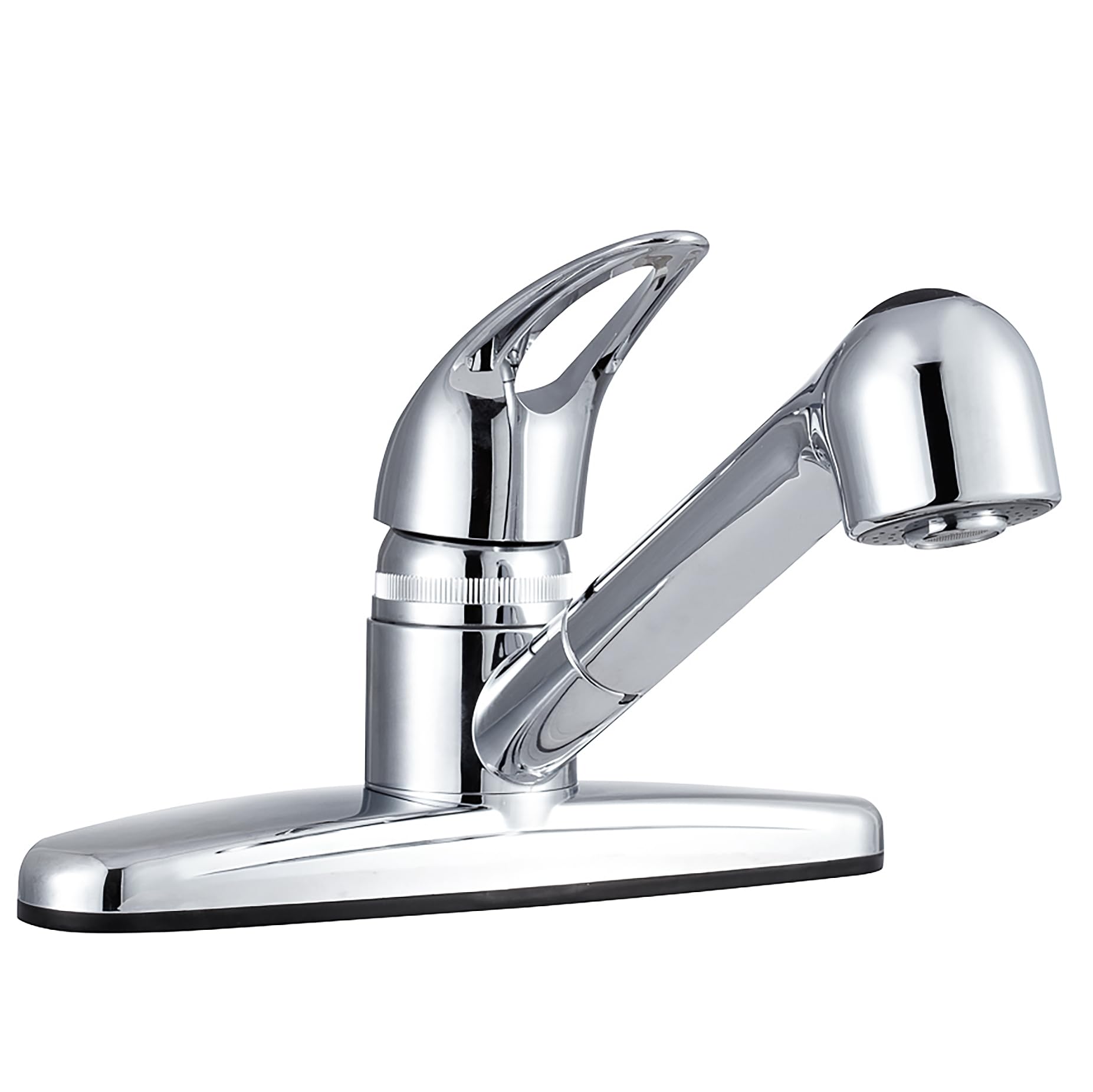 Dura Faucet DF-PK100-CP RV Pull-Out Kitchen Sink Faucet, Plastic (Chrome)