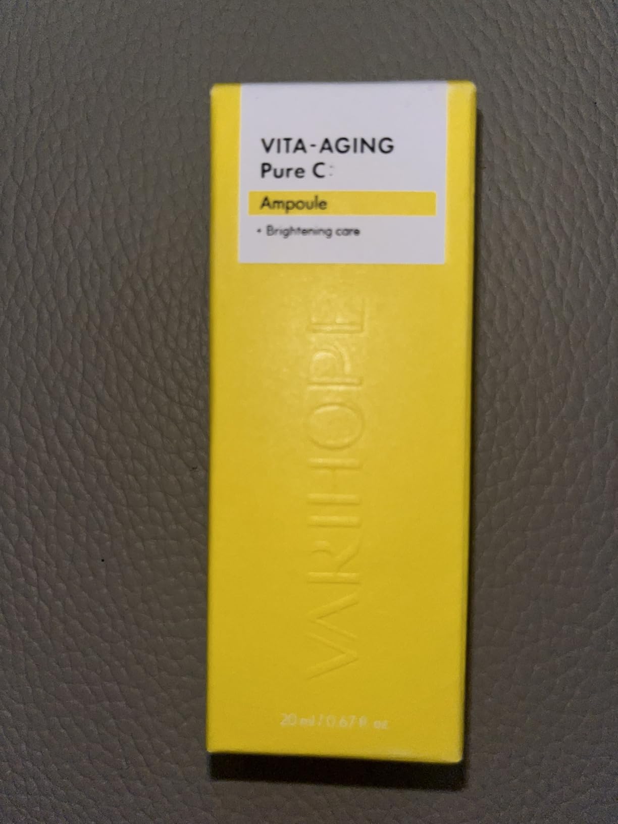 VARIHOPE Vita-Aging Pure C Ampoule — 14.5% / 145,000 ppm Ascorbic Acid Vitamin C Serum (Ampoule) — Radiance-Enhancing, Anti Aging, Reduces Dark Spots — Korean Skincare 20 ml