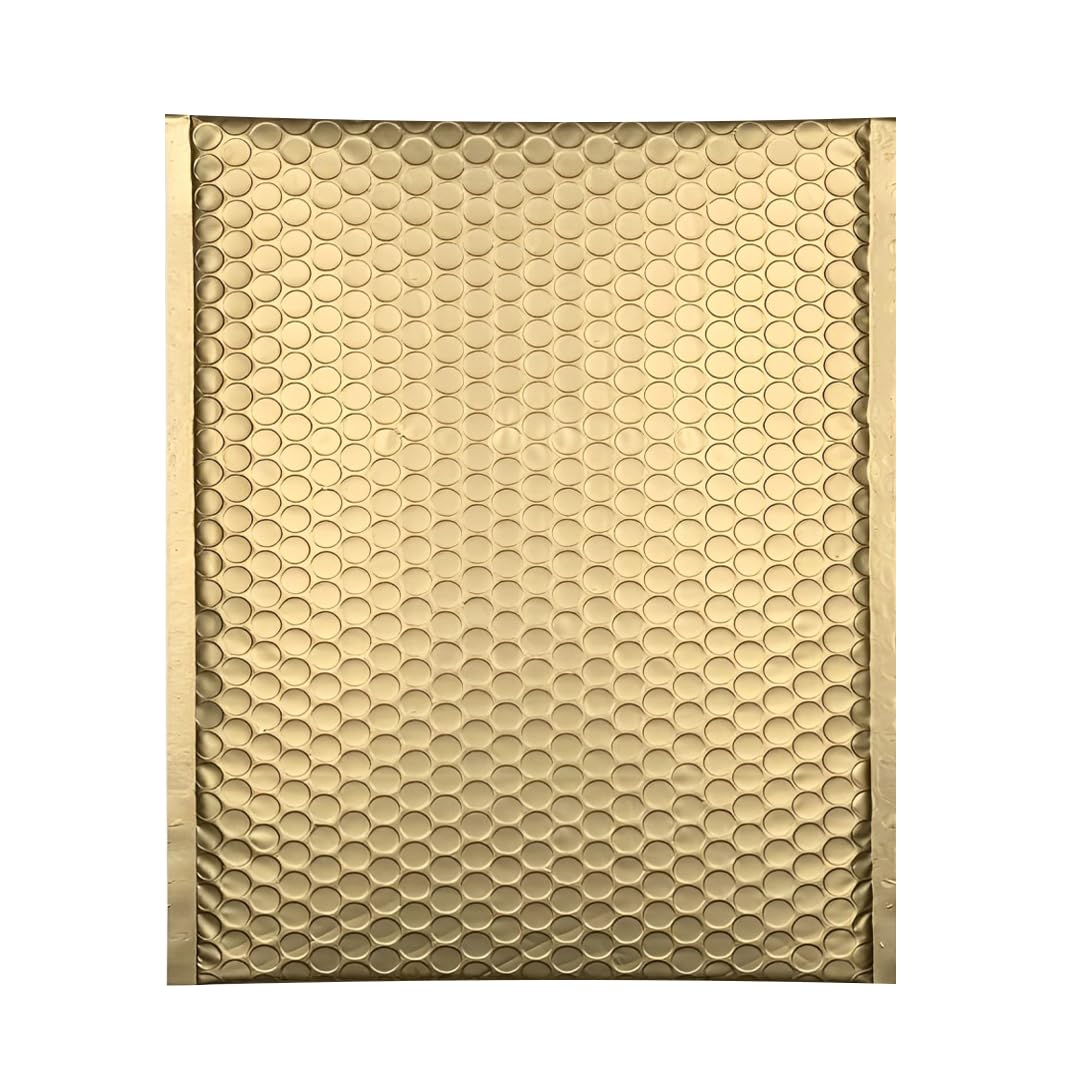 indigo Metallic Postal Bubble lined Padded Packaging Bags (Gold, C4 pack of 10) - Image 3