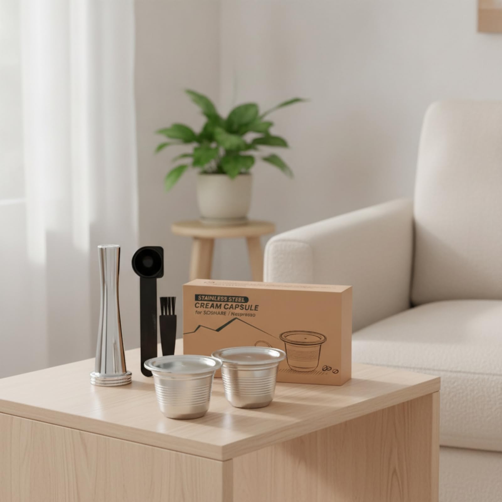 2 Pièces Capsule à Café avec Filtre