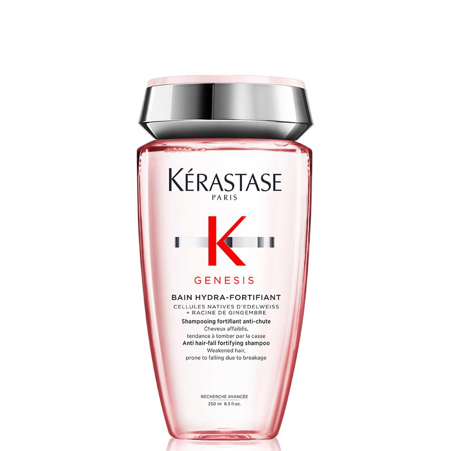 Kérastase Genesis Hydra-Fortifiant Anti Hair Fall Shampoo | For Normal to Oily Weak Hair | Infused with Ginger Root and Edelweiss Native Cells | 250ml