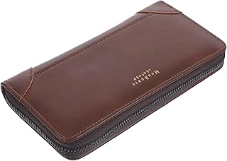1Pc Carteira Masculina De Couro Clutch Carteira Masculina Carteira De Cartão Carteira De Negócios Carteira De Couro Dobrável Carteira Masculina Clutch Fashion Bolsa Masculina