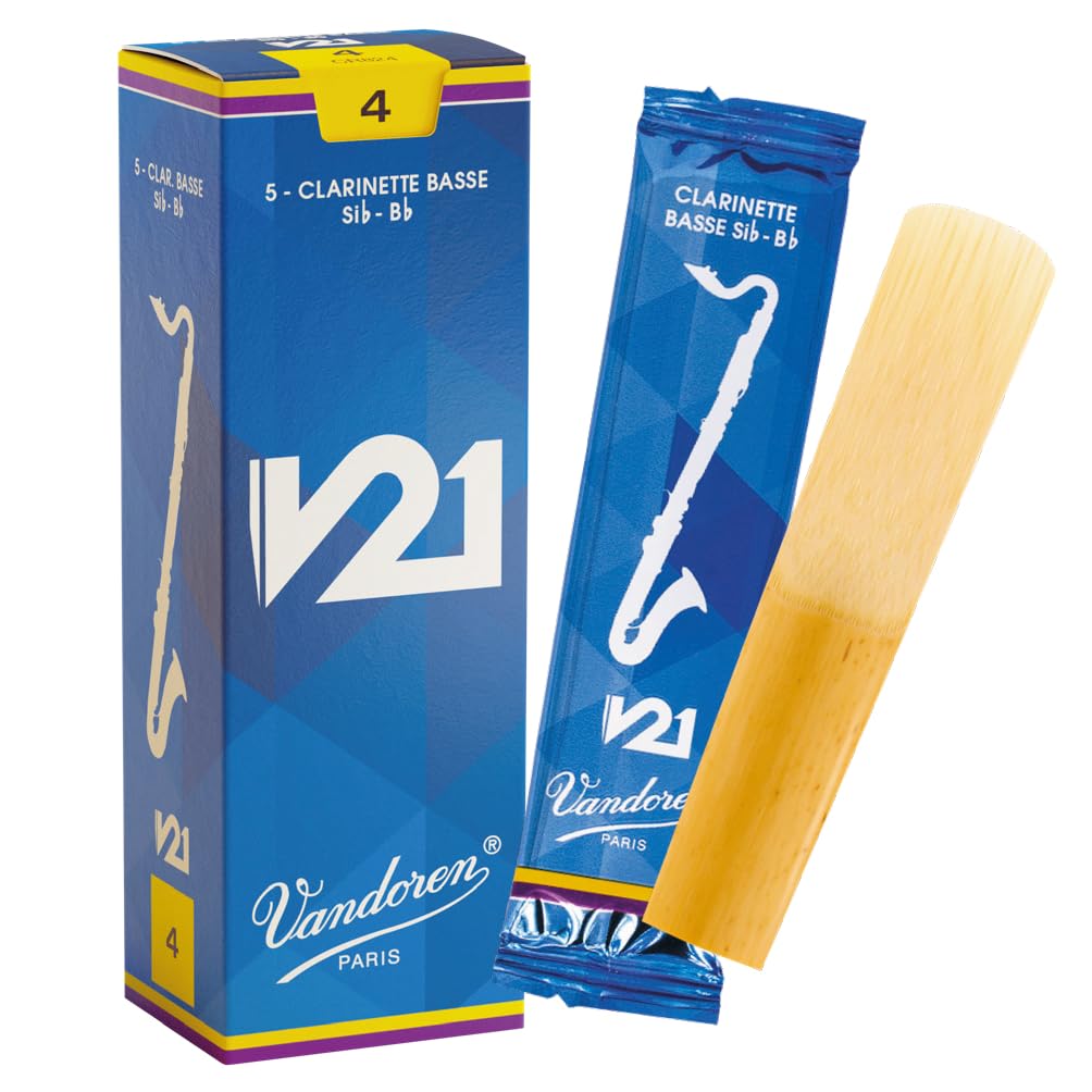 Amazon | バンドーレン バスクラリネットリード V21 硬さ : 4 (5枚入り