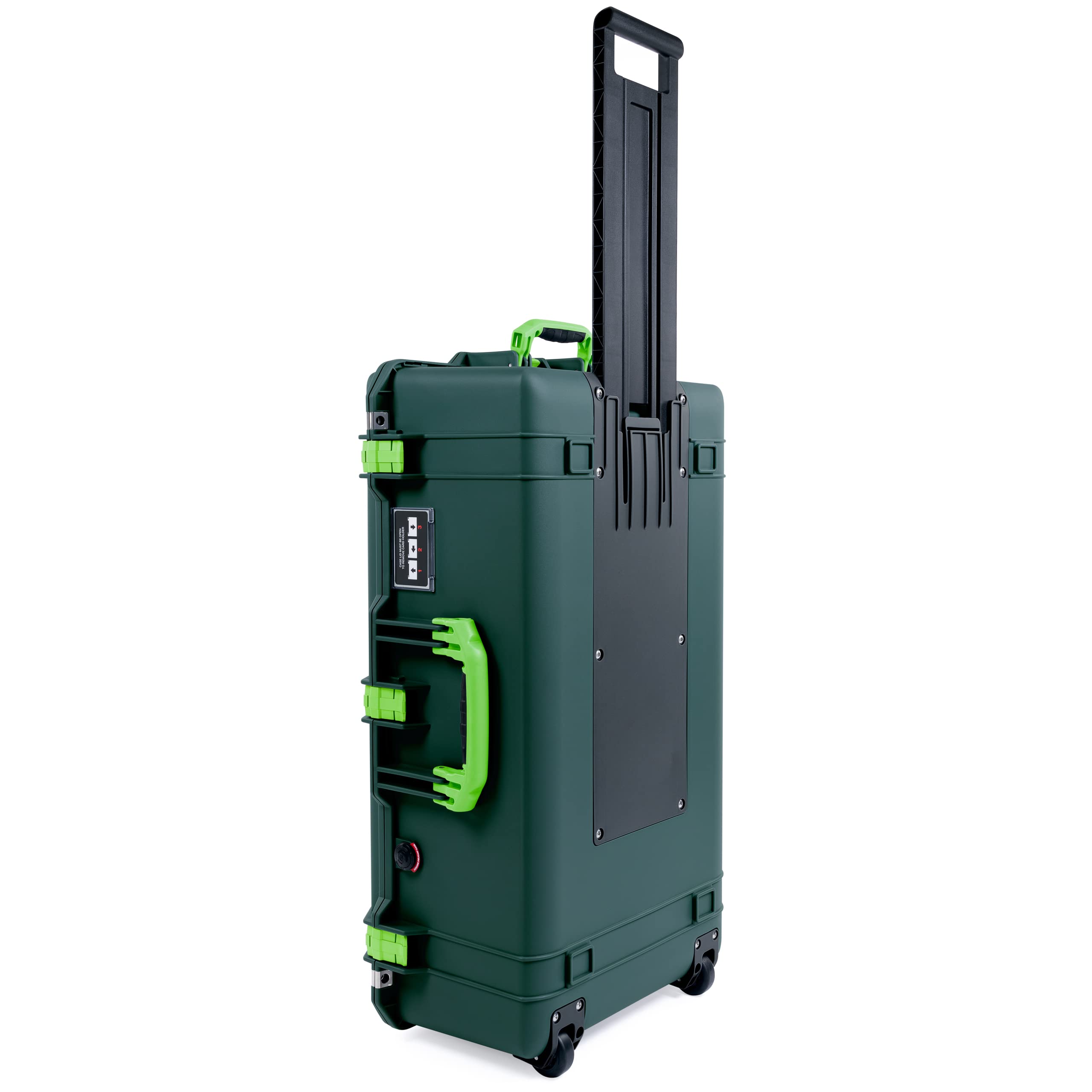 Trekking Green Pelican 1615 Air case with Lime Green Handles & latches. Comes with foam.