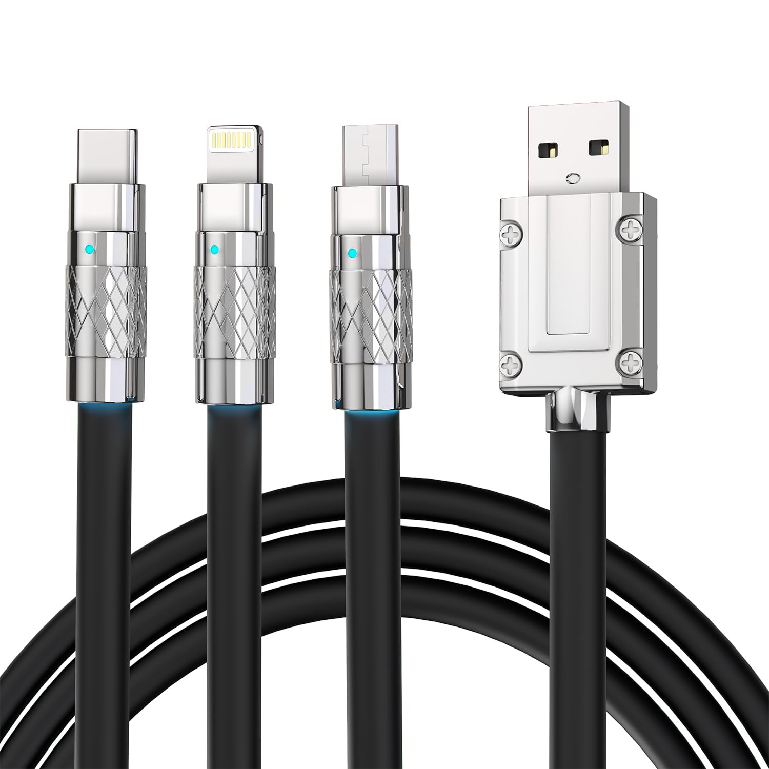See full amazon price history chart for Sounce 3 in 1 Fast Charging Data Cable, 120W Portable Charger Cord with USB Type-C, Light-ning & Micro-USB Port Compatible with iPhone, iPad, SmartPhone, Tab and Other Devices - Black Sounce 3 in 1 Fast Charging Data Cable, 120W Portable Charger Cord with USB Type-C, Light-ning & Micro-USB Port Compatible with iPhone, iPad, SmartPhone, Tab and Other Devices - Black (B0CRPB54D3) Amazon Price History, Amazon Price Tracker