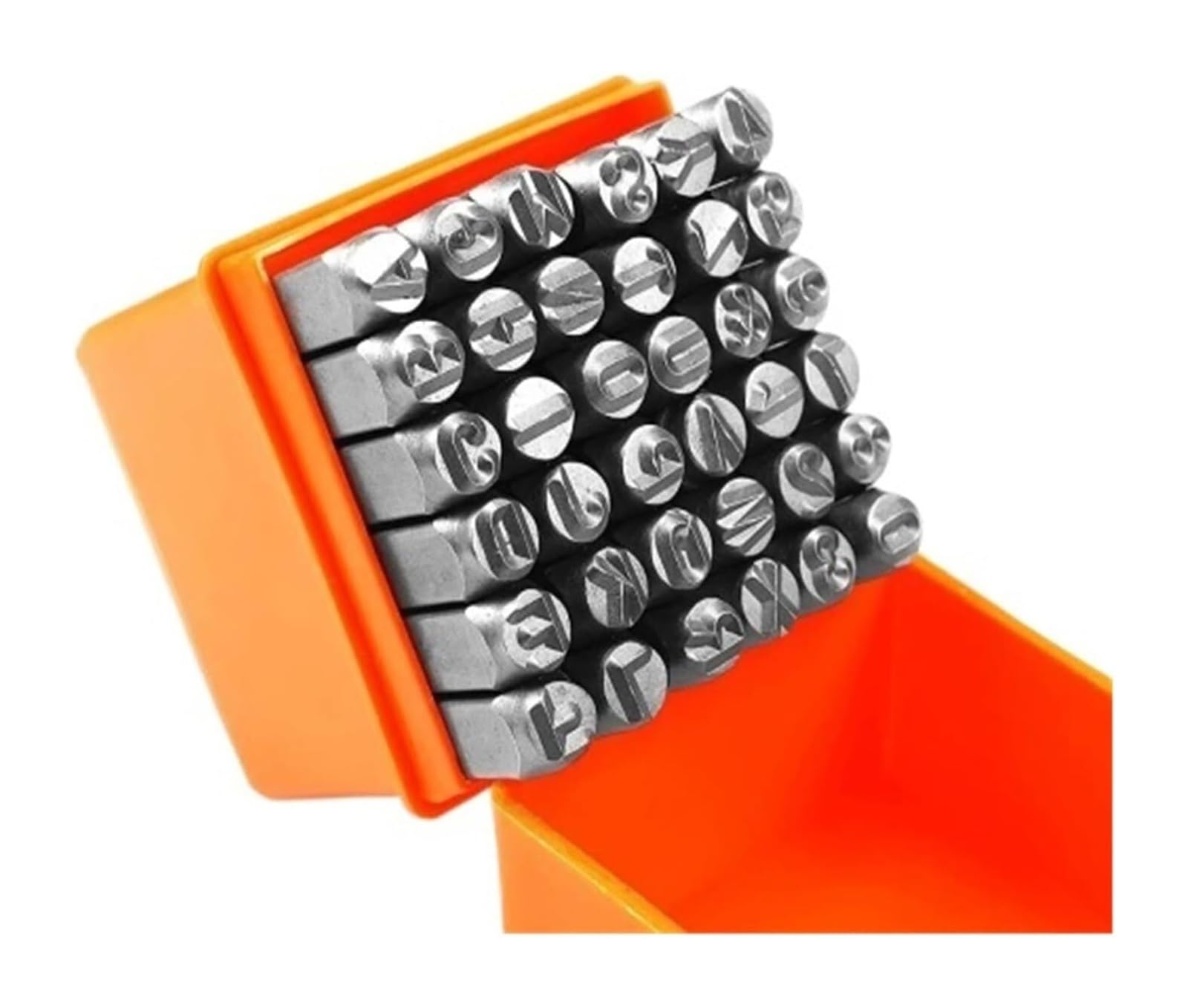 Steel Letter Mould, Metal Letter Number Stamp Punch Set 2-8mm for Leather DIY(3mm Alphabet)