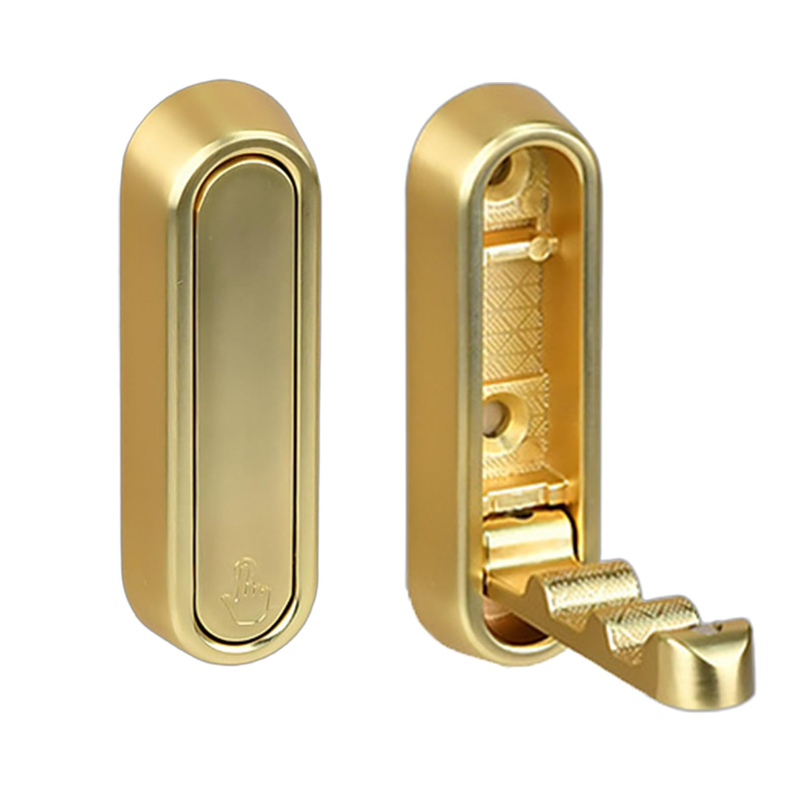 Hsyzygian of 2 Foldable Wall Hooks for Coats Towels Strong Aluminum Alloy Construction Hat Hanger Hook Space Saving Hooks Home Storage