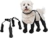 Waterproof Dog Boots, Dog Paw Protector for Small Medium Dogs, Adjustable Boots Pet Shoes for Outdoor Walking Soft Shoes Pets Paws Protector Black, S
