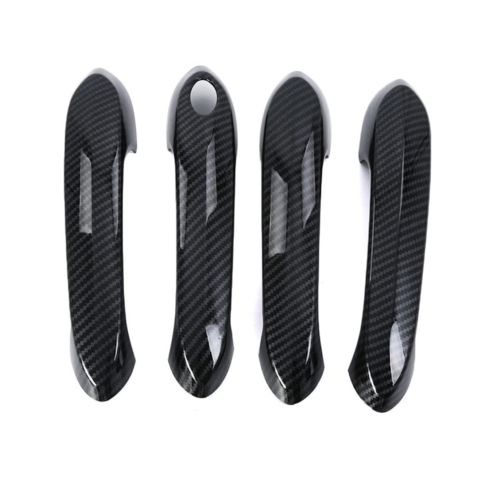 Exterior Door Handles For X3 G01 2018 ABS Carbon Fiber Style Outer Door Handle Trim Cover Frame Decoration Exterior