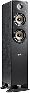 POLK AUDIO Signature Elite ES50 High-Resolution HiFi Floorstanding Speaker for Home Cinema, Compatible with Dolby Atmos and DTS: X (One Piece), Black, 22.86 x 27.94 x 93.98 cm, 14.51 Kilograms
