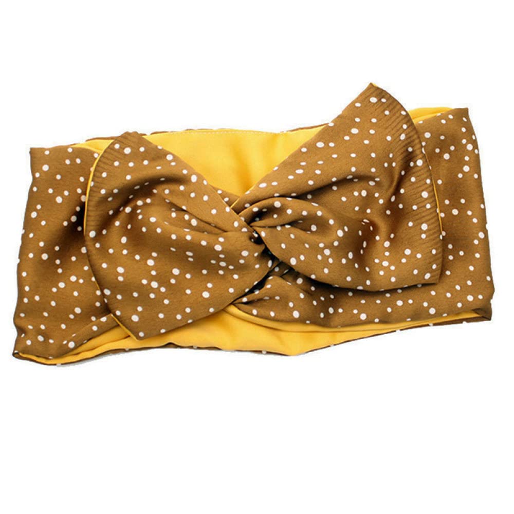 Vintage kropka print bandana opaska na głowę regulowane akcesoria do włosów, 03, jeden rozmiar