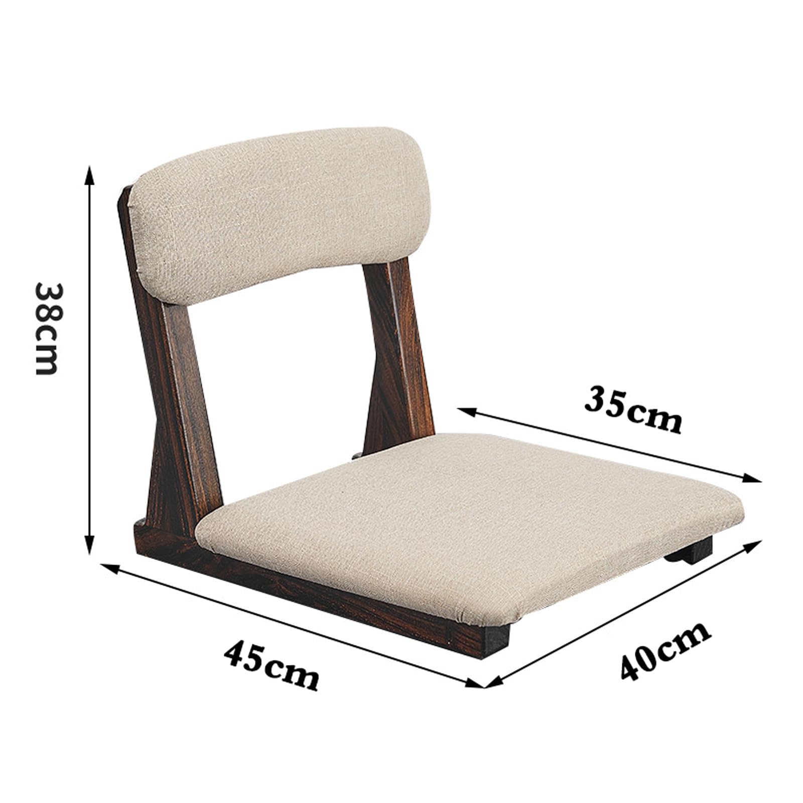 Chaise De Sol Tatami,Tatami inclinable Chaise de Plancher,Chaise de Sol Japonaise multifonctionnelle,Chaise de Sol de méditation,Coussin Confortable,pour Salon,Chambre,Baie vitrée