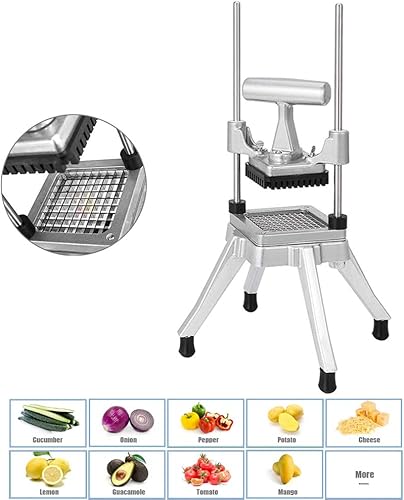 Miniatura 3 de Cuchilla de 3/8 "Comercial Vegetal Fruta Dicer Cebolla Patata Tomate Slicer Picador Pimientos, Patatas, Setas Restaurante Máquina Cortadora Rápida