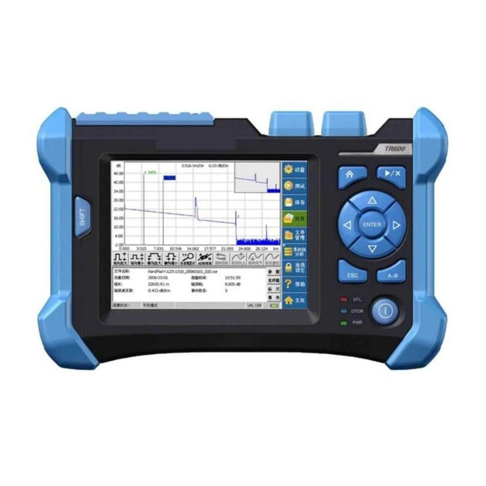 Tester światłowodów, Reflektometr optyczny w dziedzinie czasu 1310/1550nm 32/30dB OTDR