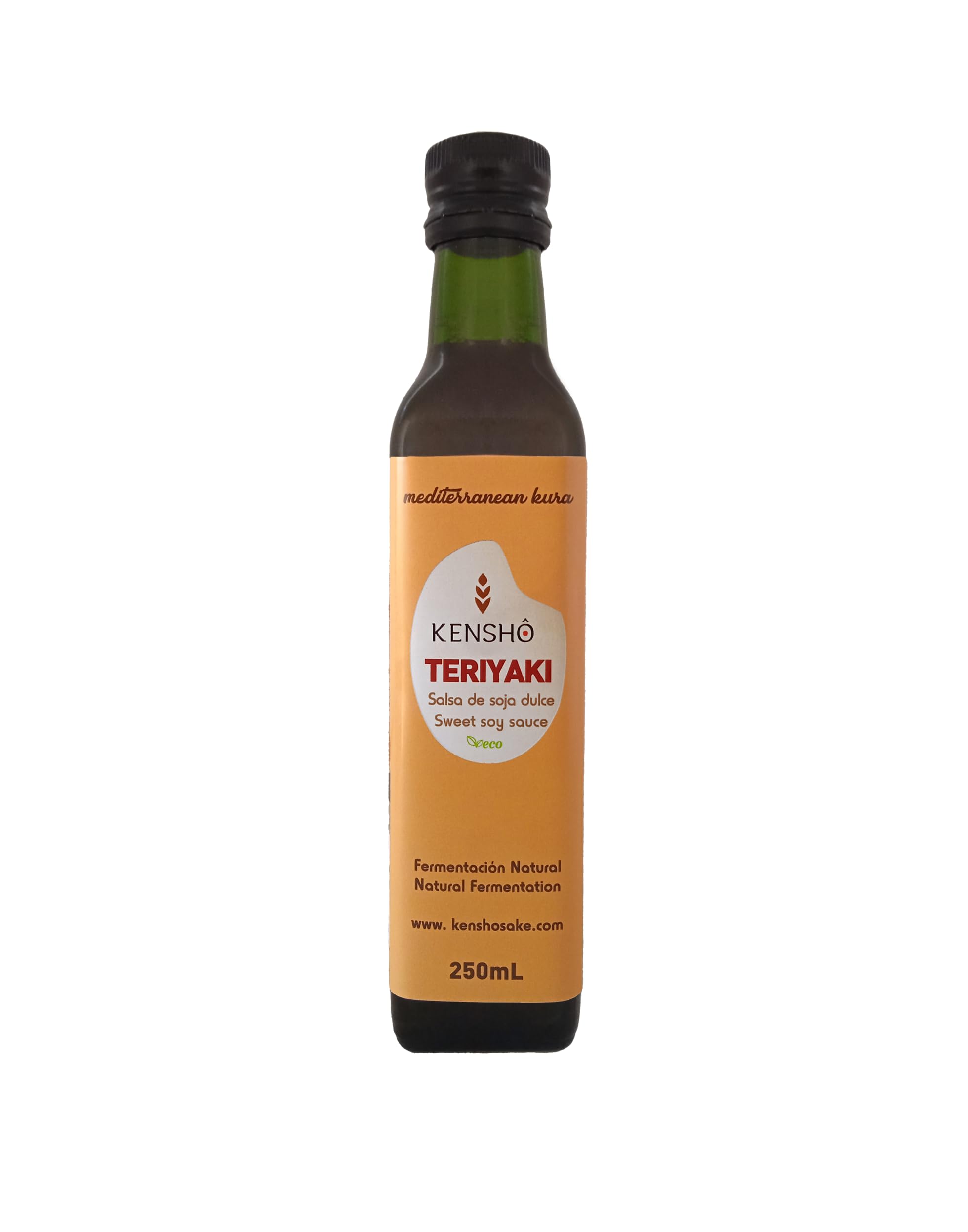 Kensho | Teriyaki | Salsa de soja | Dulce | Producto ecológico | Fermentación natural | Potenciador de sabor | Comida japonesa | 500ml