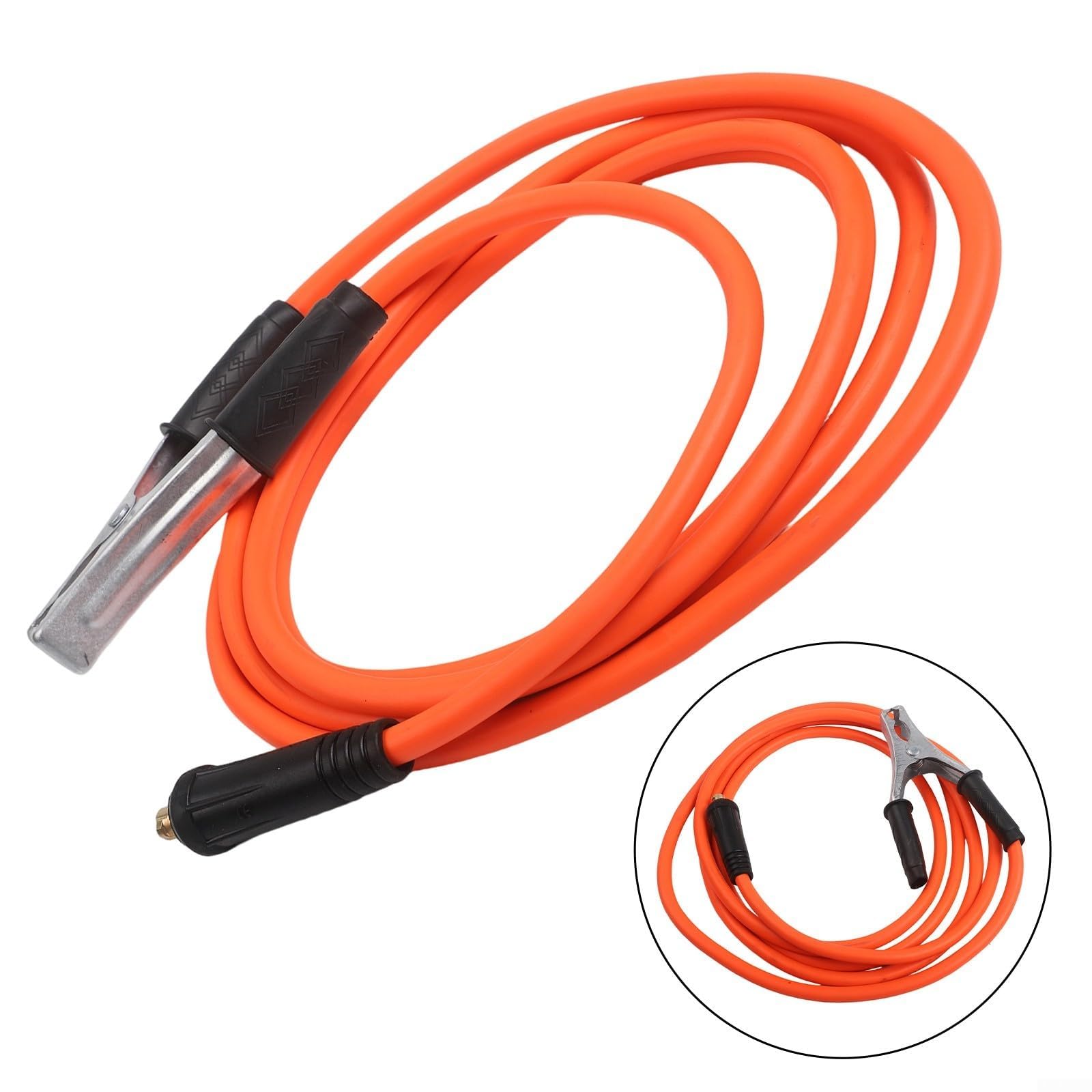 Kit de cable de soldadura con soporte de electrodo abrazadera de tierra y accesorios para máquina de soldadura MMA 350 rendimiento (7 metros)