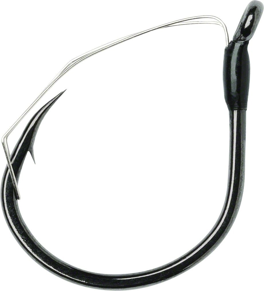 VMCWeedless Wacky Hook Black Nickel 2/0, One Size