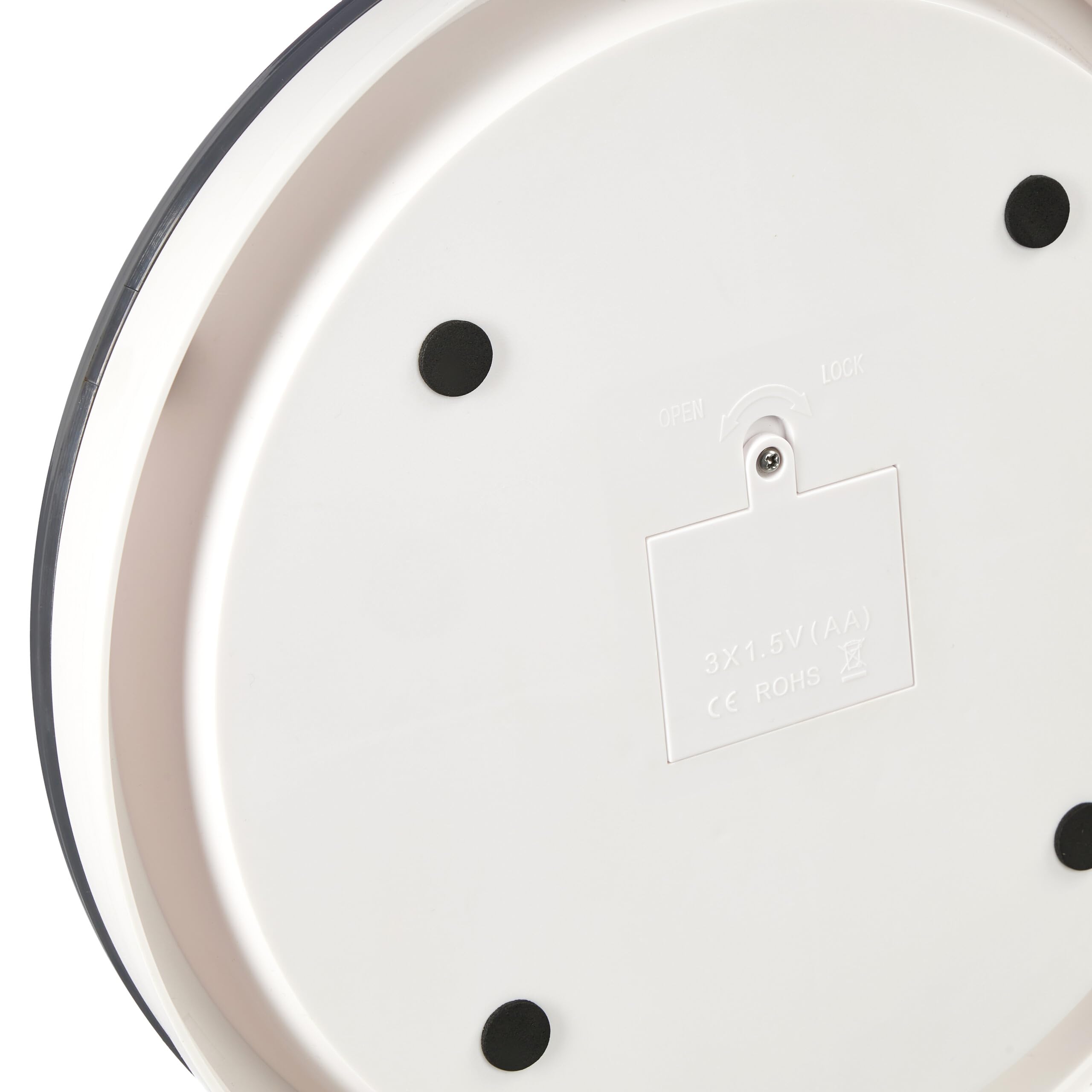 Relaxdays Dispenser Cibo Gatti, Distributore Automatico, Ciotole per 6 Porzioni e Timer, HxD: 5,5x30,5 cm, Bianco Grigio
