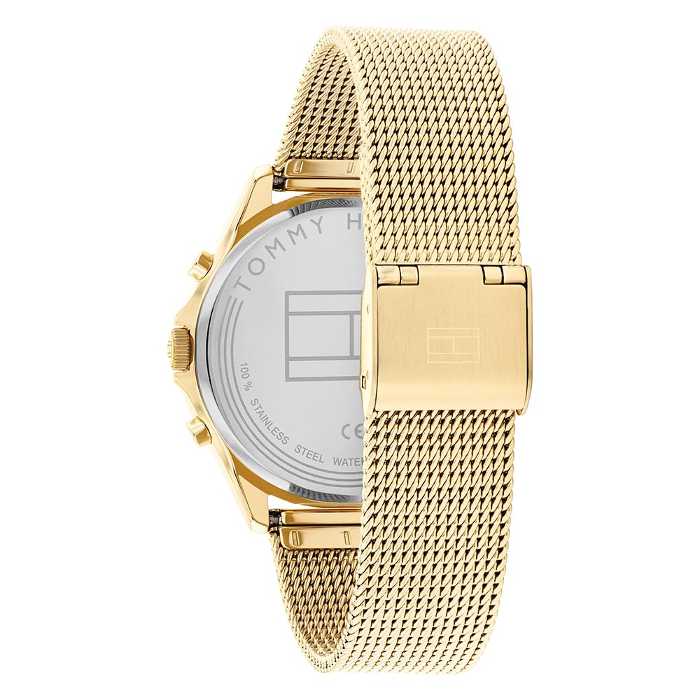 Tommy Hilfiger Multi Zifferblatt Quarz Uhr für Damen mit Edelstahlarmband