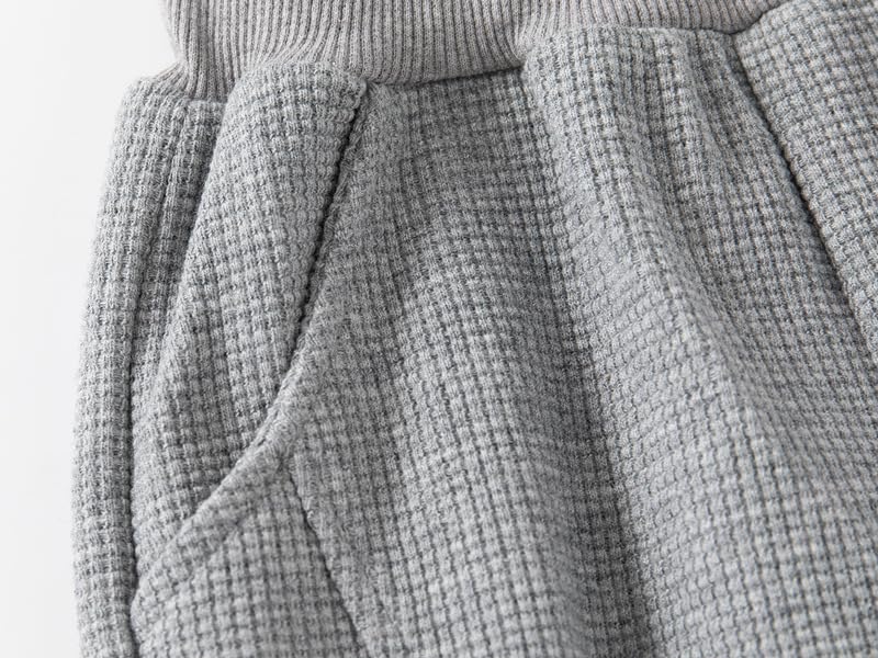 Irsutey Toddler Boys Active Jogger Sweatpants Kids Casual Athletic Solid Color Elastic Pull On Pants with Pocket 2 Pack3