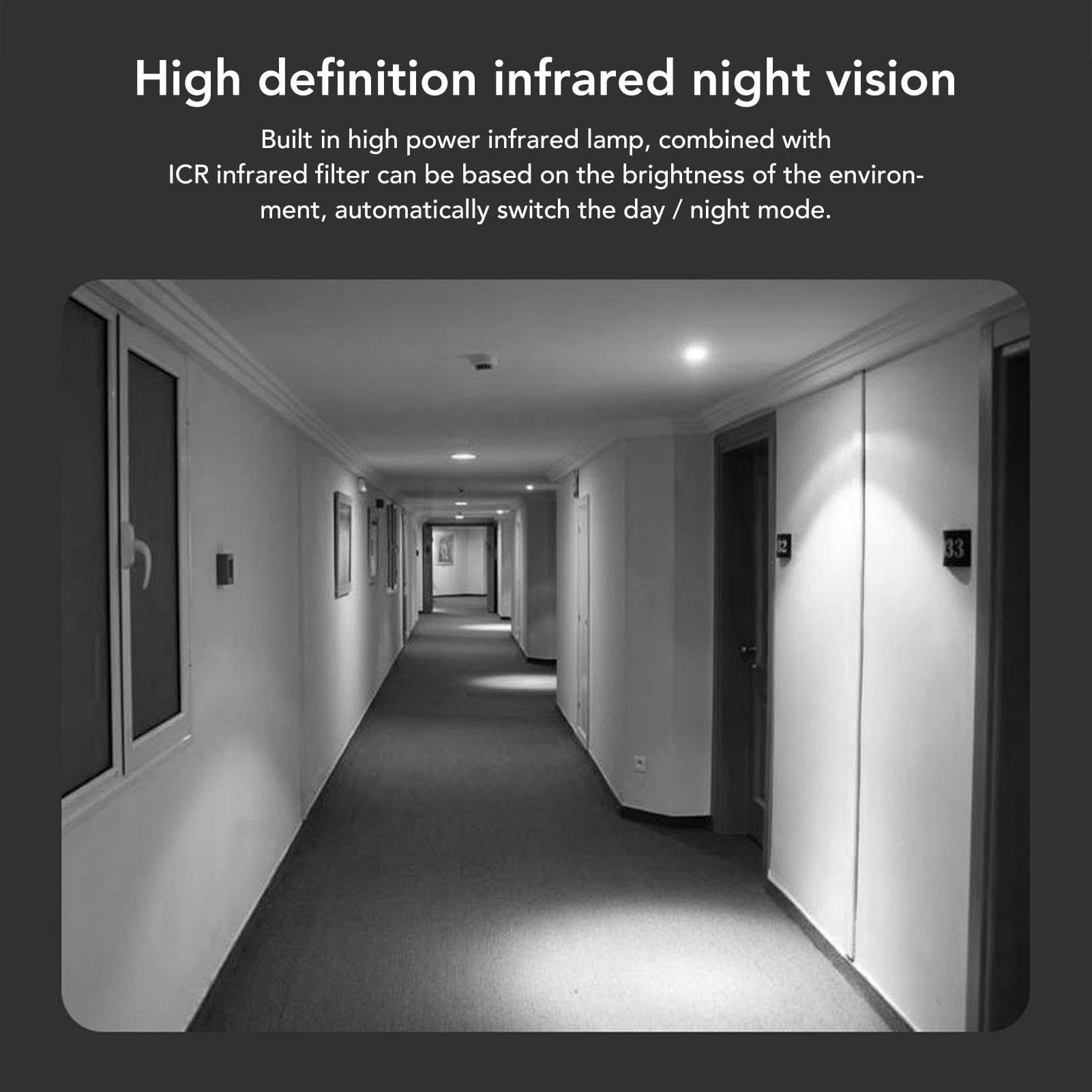 Yunir Timbre con Vídeo Inteligente WiFi, Cámara Inalámbrica de Visión Nocturna de Seguridad 1080P con Aplicación y Timbre, Lente Gran Angular con Detección de Movimiento para