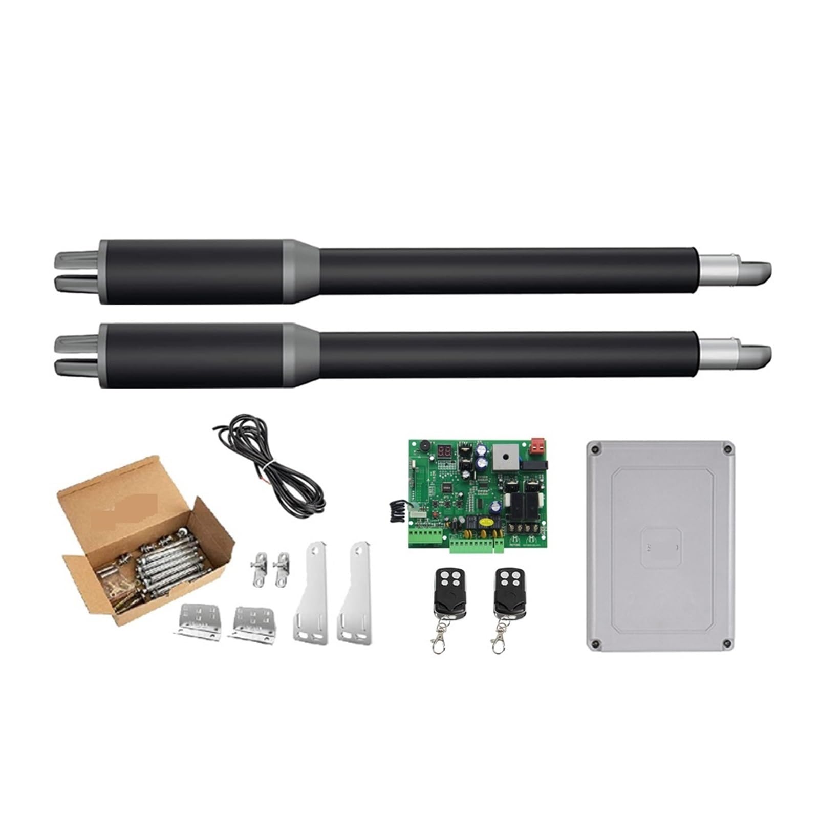 Rsgxlfqzvak Kit A Automatic Door Opener, Door Opener Linear Actuator Dc Worm Ar Automatic Swing Electric Tube, Light, Button, Gsm Operator(Kit A)