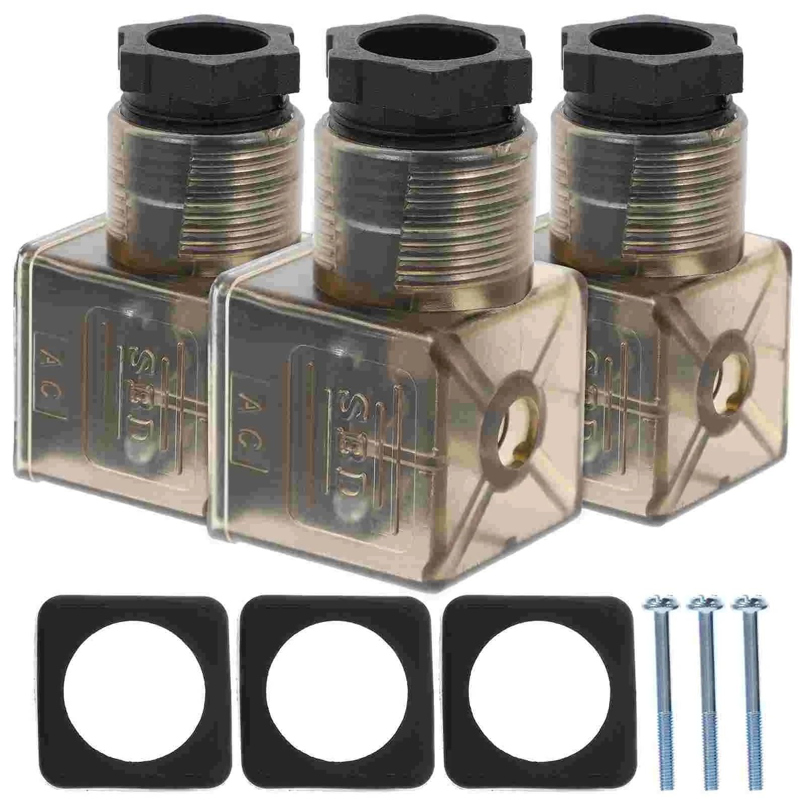 Padgcnor One Color Electromagnetic Valve Junction Box Solenoid Valves Coil Plug Connector The Electromagnetic