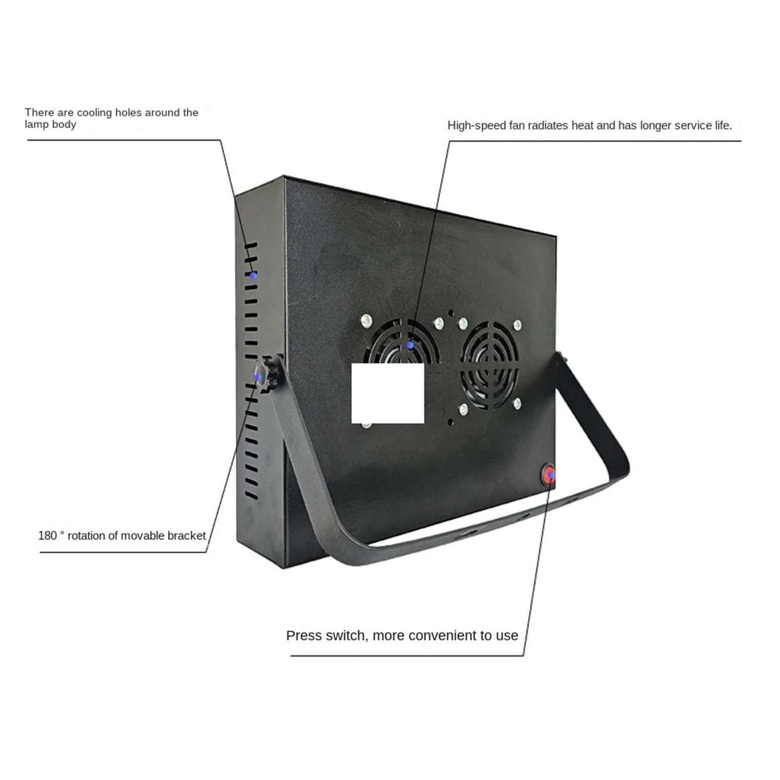 Lampada uv resina, Lampada di polimerizzazione a LED ad alta intensità con riflettore UV, ultravioletto 395nm 405nm, adesivo senza ombre, olio verde, inchiostro a olio, resina(405nm,1600w)
