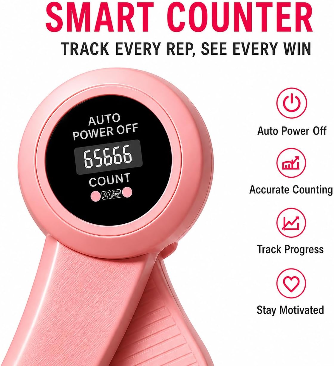 Pelvic Floor Trainer for Women, Kegel Exerciser with Counter, Inner Thigh & Butt Trainer, 3 Resistance Levels, 360°Rotatable Angle, Thigh Workout Equipment for Hip, Leg, Arm