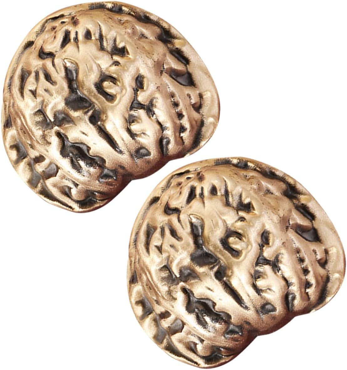 1Pair Brass Walnut Handballs for Exercise and Therapy Chinese Art Supplies for Grip Strength Portable Design for Seniors and Athletes Stylish Home Decor