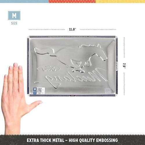 Miniatura 2 de Nostalgic-Art Letrero de lata retro, logotipo de caballo Ford Mustang idea de regalo para fanáticos de accesorios de automóvil, placa de metal,