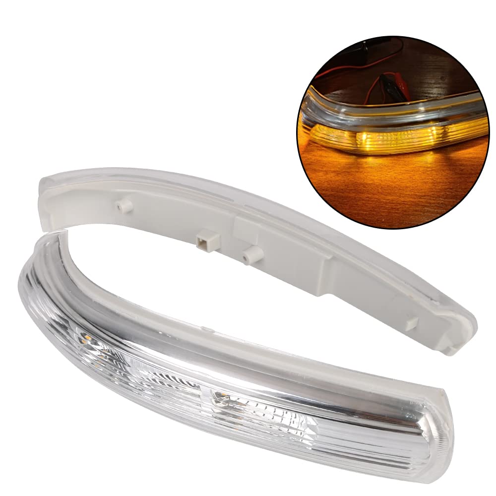 Riloer 2 indicatori di direzione a LED per specchietto laterale, 12 V, per Ch-evrolet Cap-tiva 2007-2016, impermeabili e antiurto