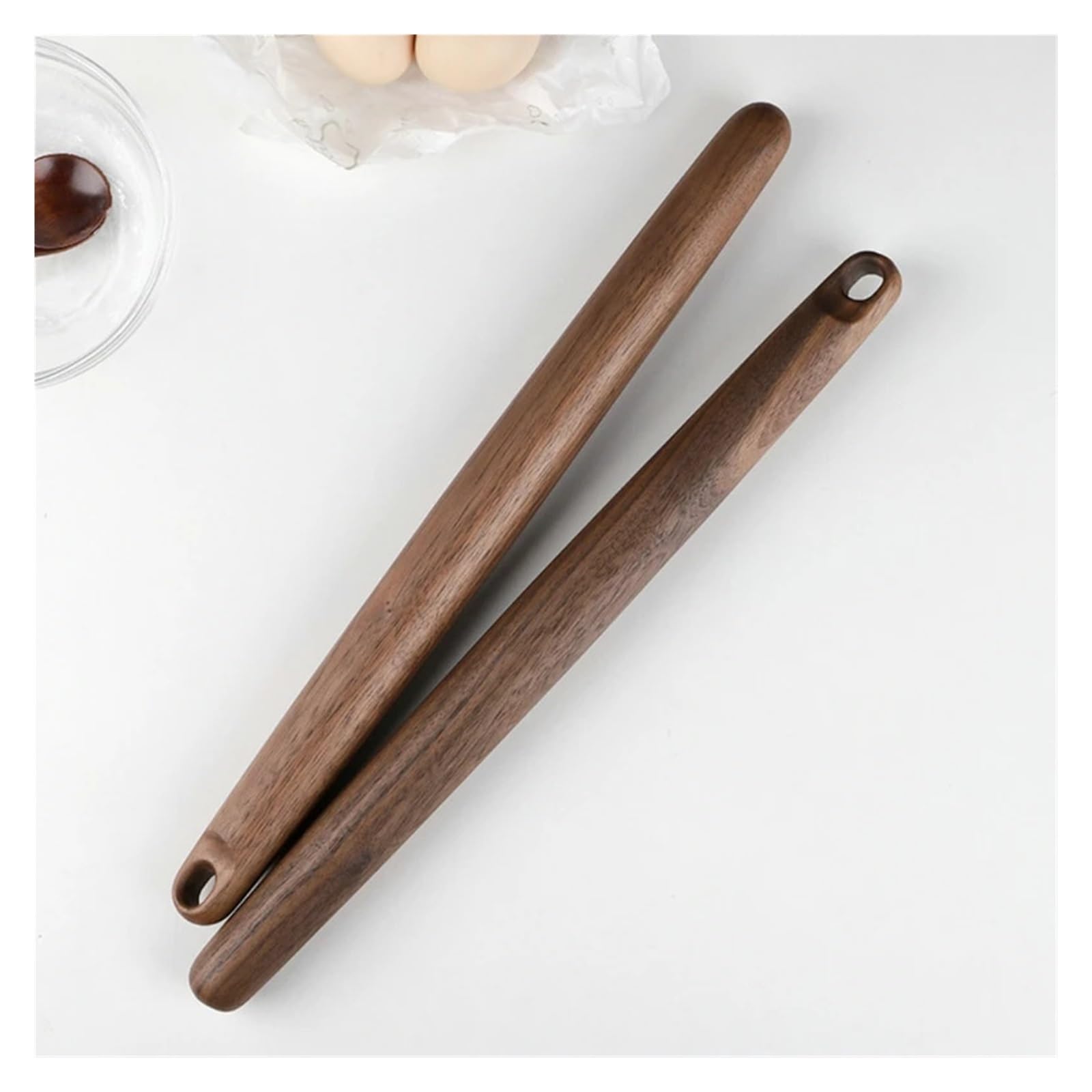 Tragbare Walnuss Rolling Pin for Teig Holz Roller Gebäck Rolle Küche Zubehör(A)