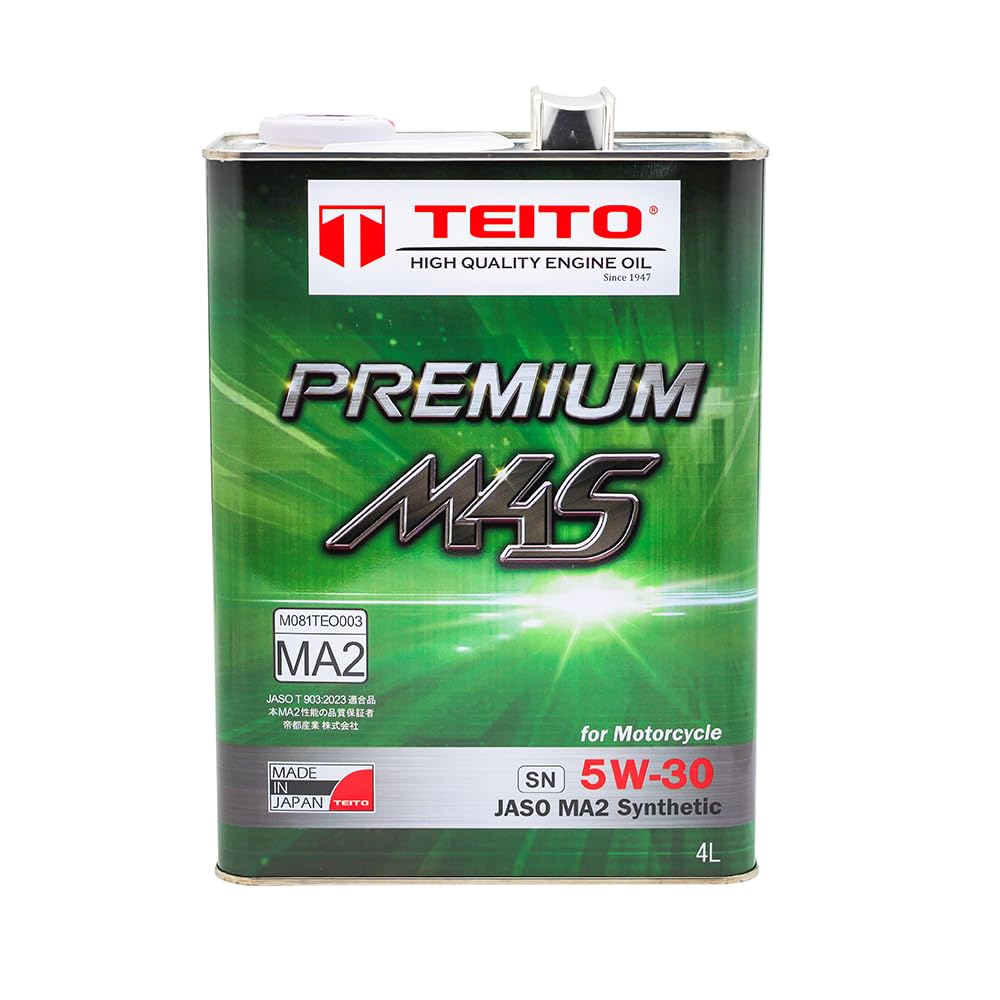 Amazon | TEITO バイク 4Tエンジンオイル TEITO PREMIUM M4S 5W-30 SN