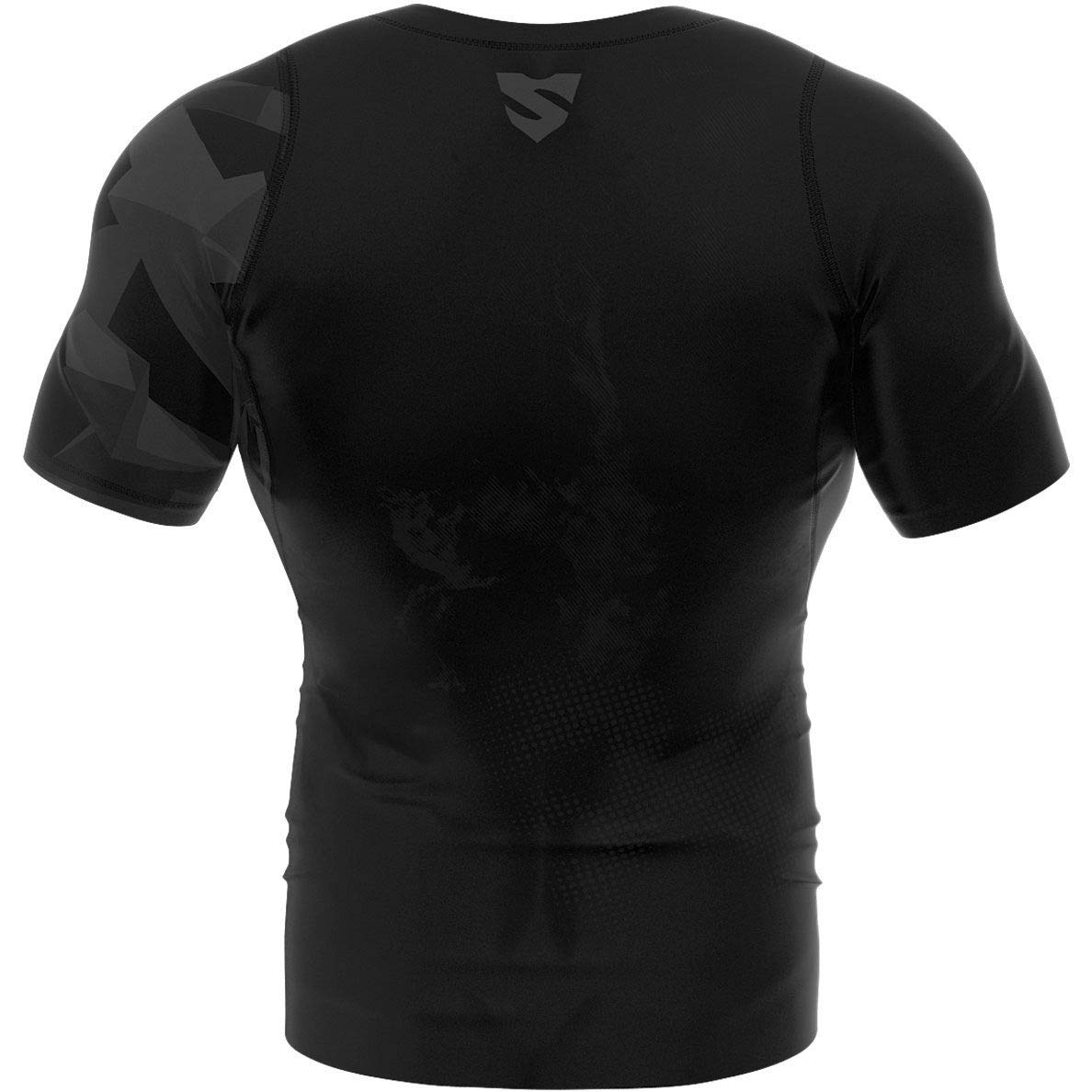 SMMASH Camicia A Compressione Camicia Funzionale Camicia Sportiva A Maniche Corte da Uomo Camicia da Running Camicia A Maniche Corte Tecnologia Second Skin