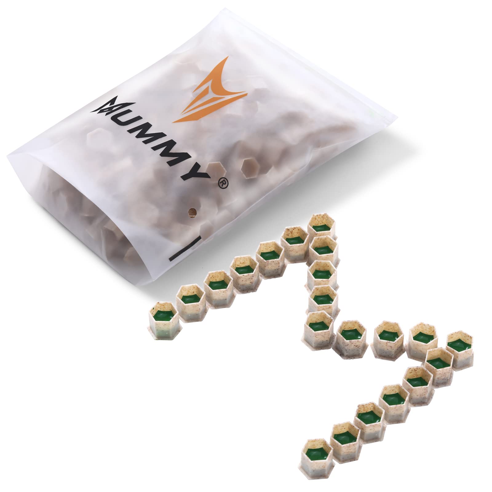 Mummy 400Pcs Tattoo Ink Caps Biodegradable with Base for Pigment Caps Tattoo Permanent Makeup Container Cup Tattoo Equipment Supply(medium)