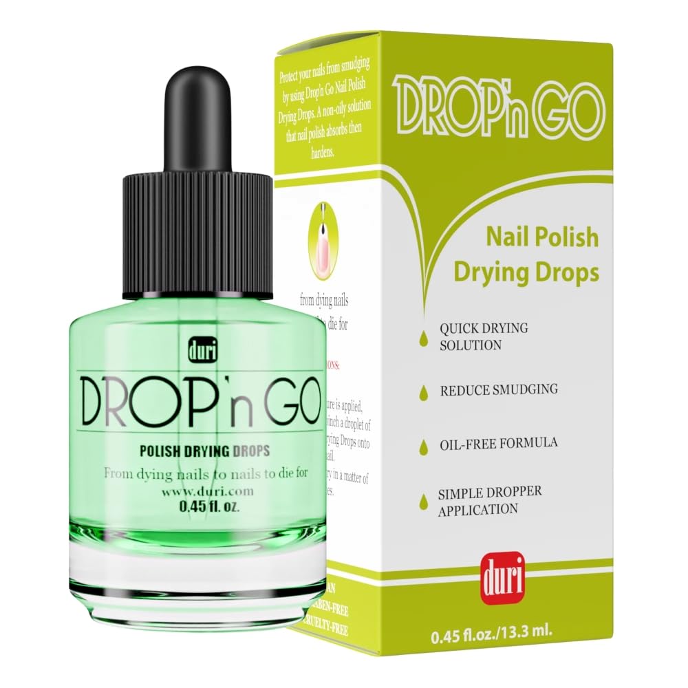 Drop'n Go Quick Dry Nail Drops - Fast Drying Drops for Long Lasting Nail Polish 0.45 fl. oz. (Pack of 1)