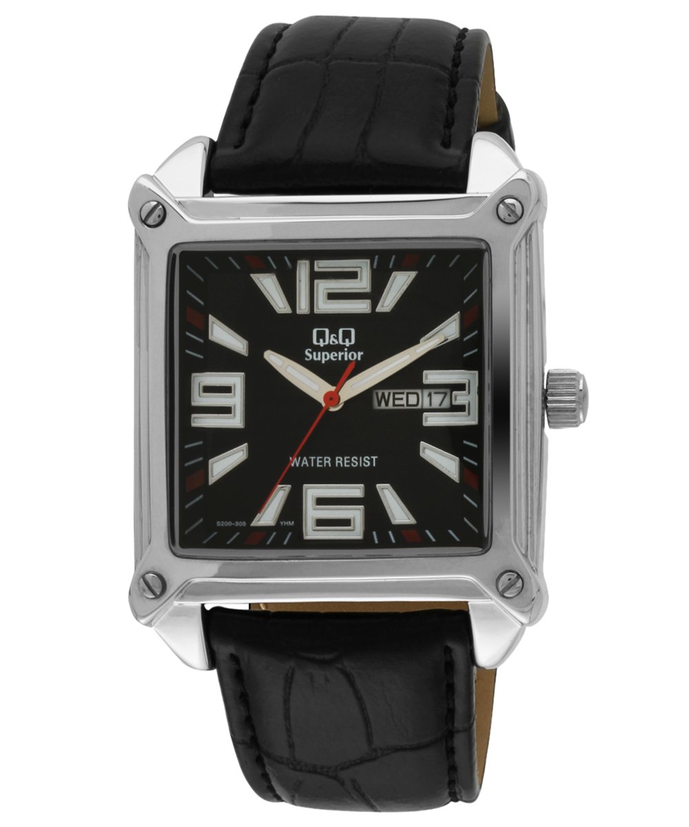 Q&Q Shogun Analog Black Dial Mens Watch - S200-305Y (B00O0YEYSG) Amazon Price History, Amazon Price Tracker