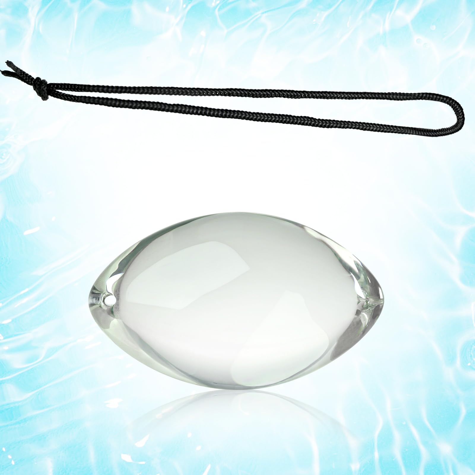 Plug anale di cristallo, butt plug per donne e uomini dildo di vetro Analdilos perline anali di cristallo donna palline anali pene di cristallo butt plug anale per principianti e utenti avanzati (L)