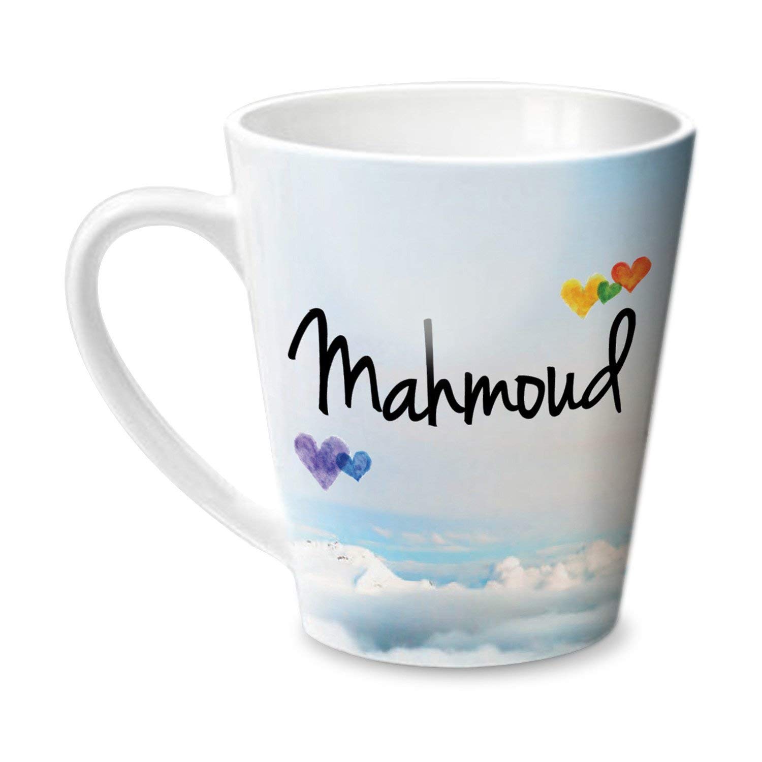 Hot Muggs® Simply Love You Mahmoud Conical Personalised Name Ceramic, 315ml, 1 Unit